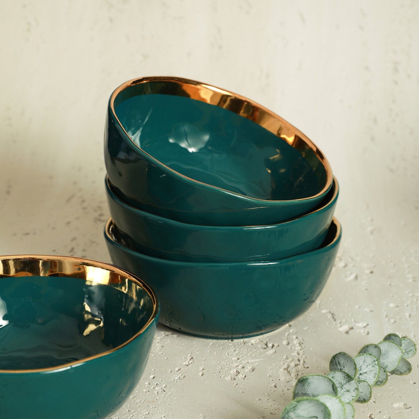 Florian Porcelain Dinnerware Set - Green