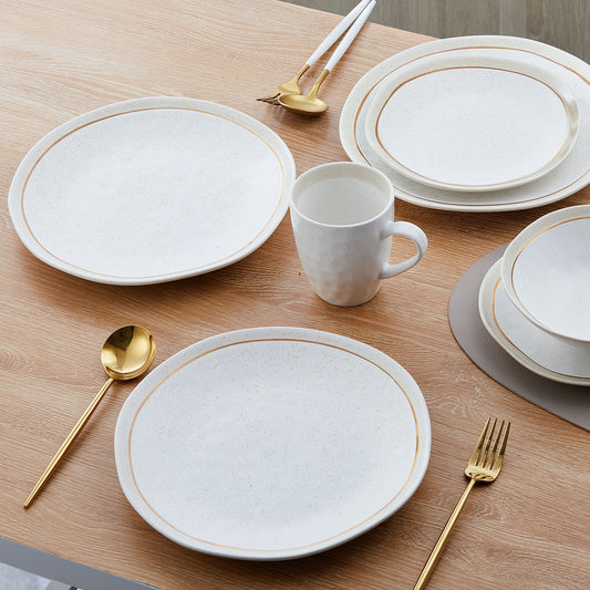 Clara Porcelain Dinnerware Set - White