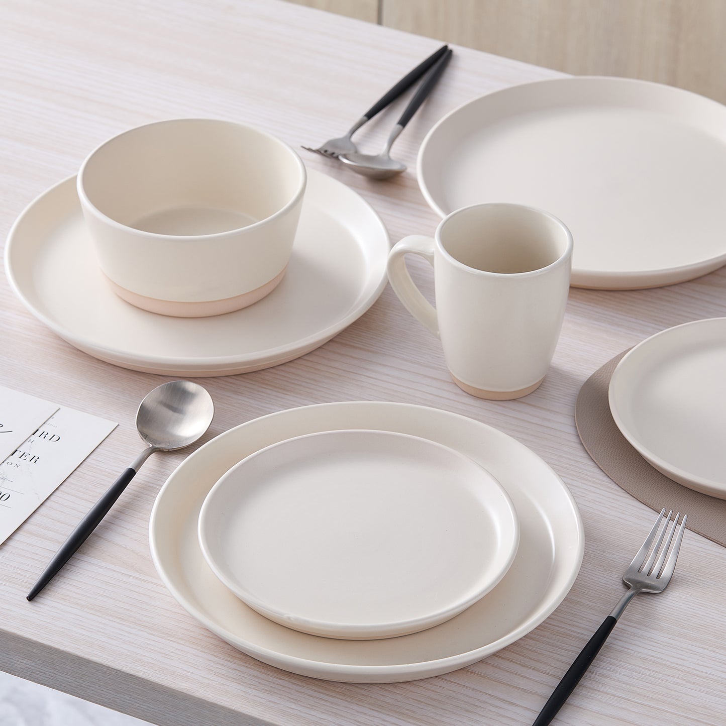 Jules Stoneware Dinnerware Set - Off White