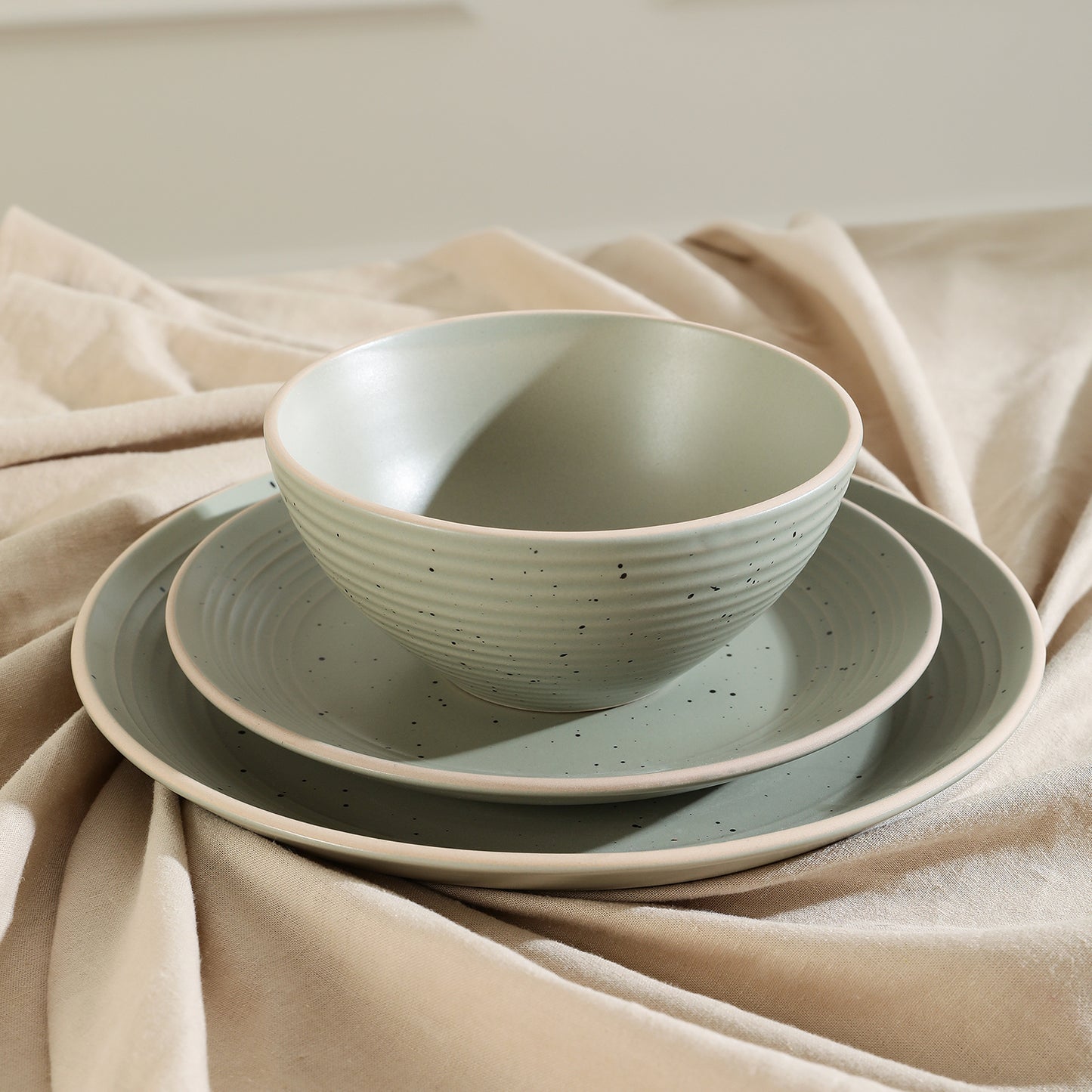 Lauren Stoneware Dinnerware Set - Green