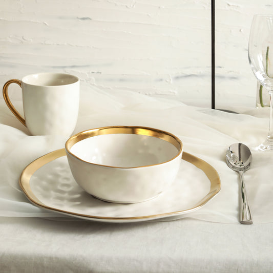 Florian Porcelain Dinnerware Set - White