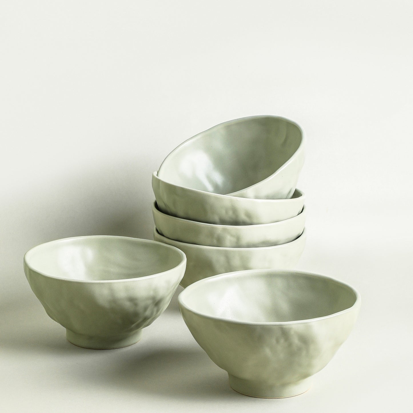 Nendo Stoneware Dinnerware Set - Sage-Grey