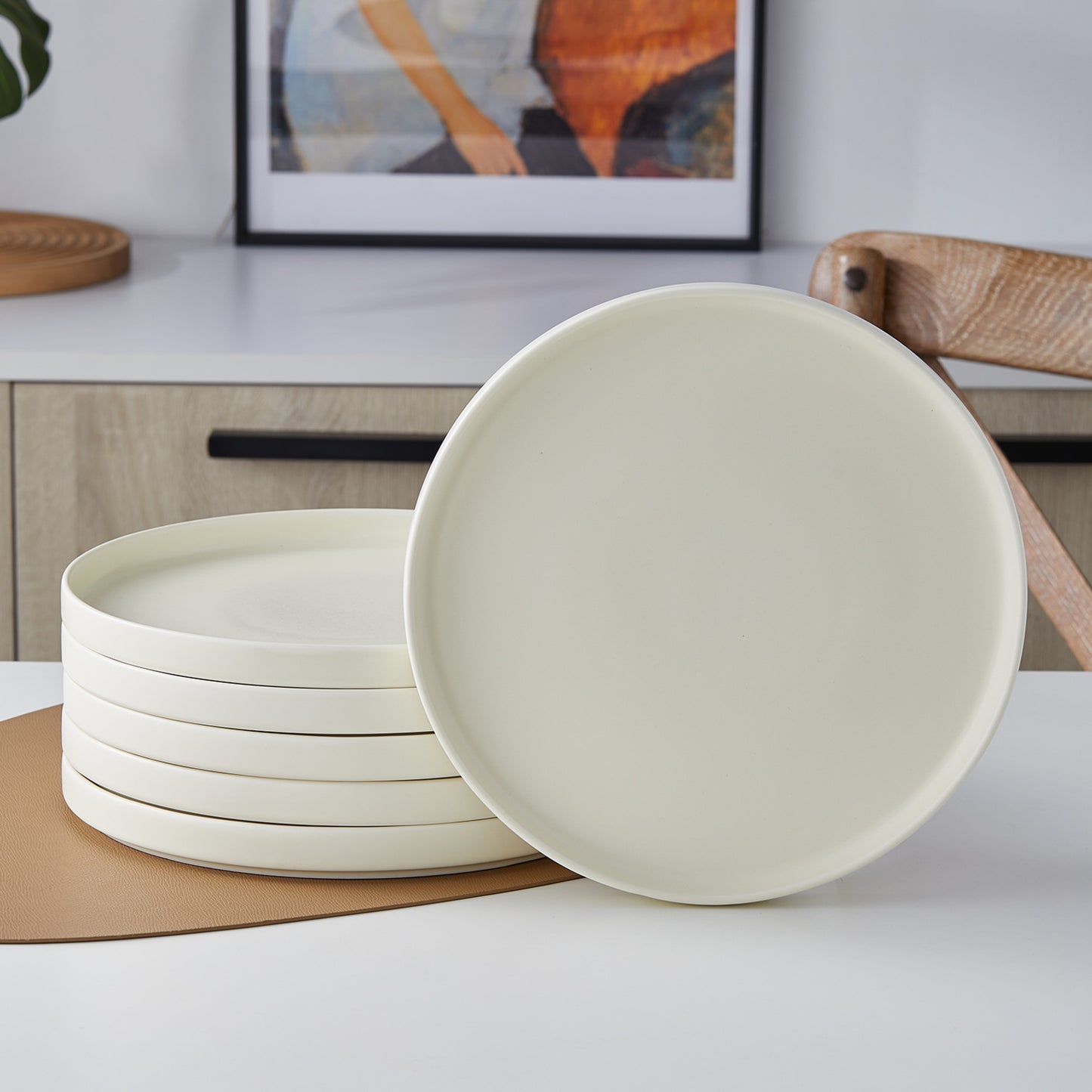 Stella Porcelain Dinner Plate Set - Set of 6