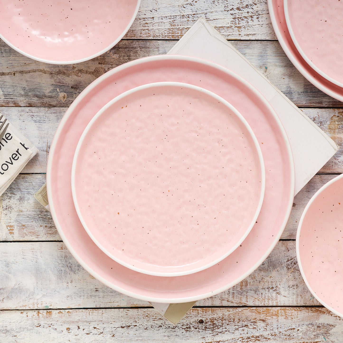 Elena Stoneware Dinner Plate - Pink