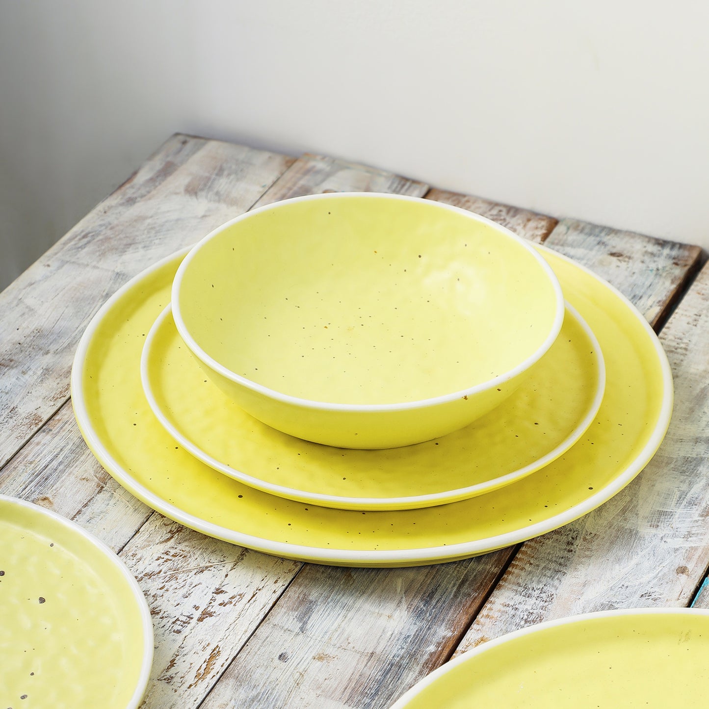Elena Stoneware Bowl - Yellow