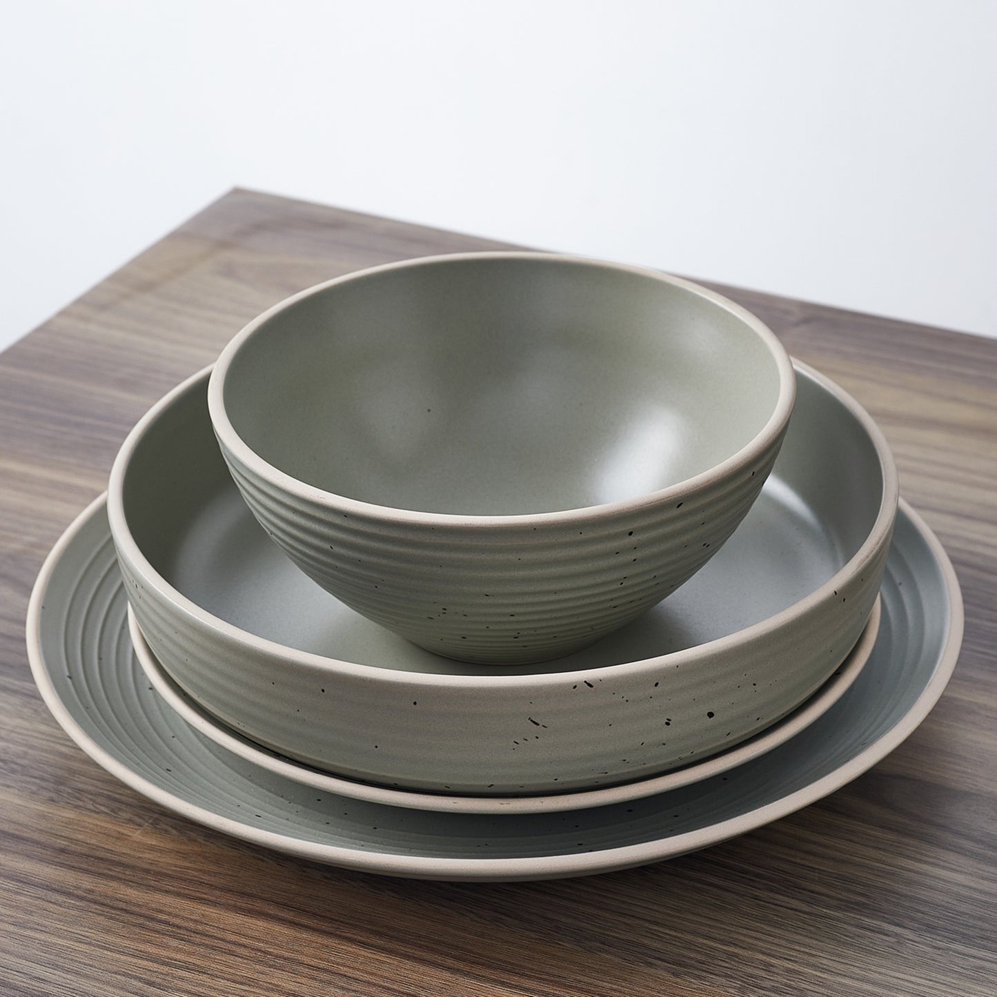 Lauren Stoneware Dinnerware Set - Green