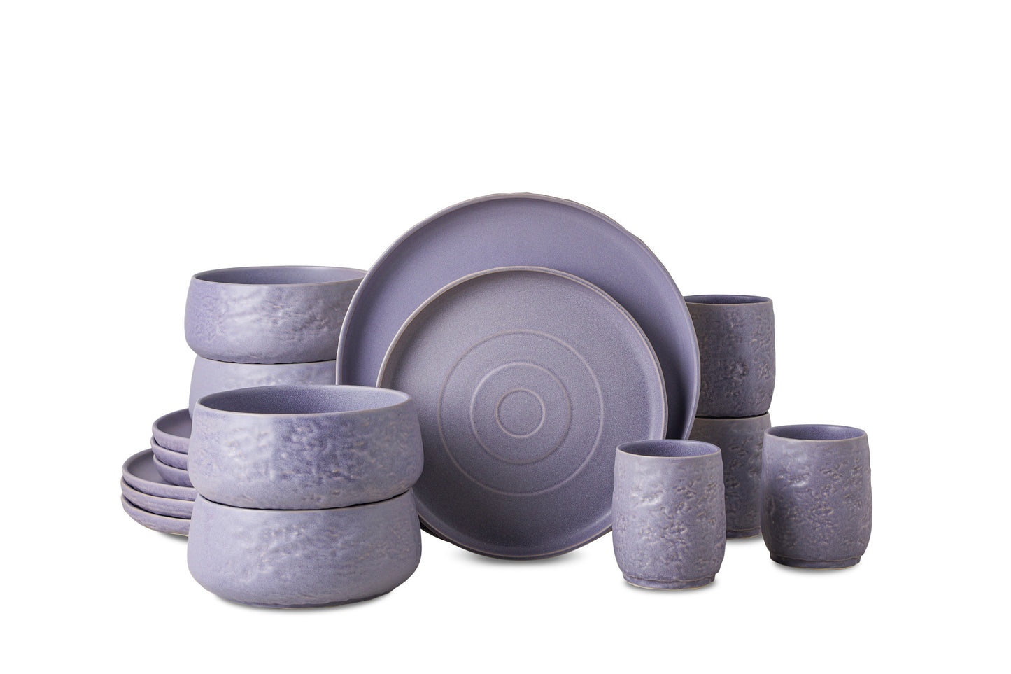 Shosai Stoneware Dinnerware Set - Lavender
